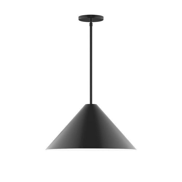 Axis Pinnacle 18" Stem Hung Pendant Light in Black