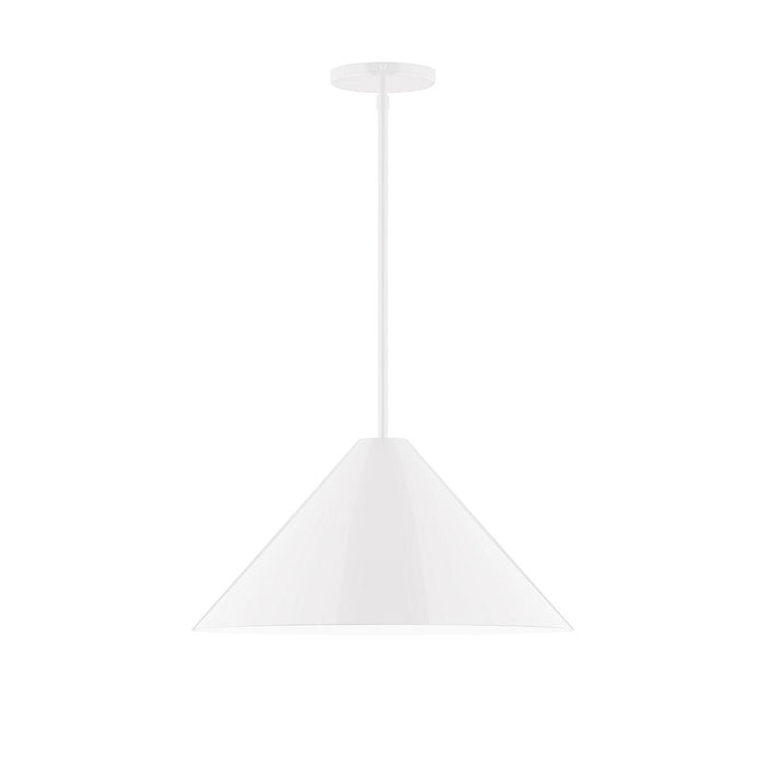 Axis Pinnacle 18" Stem Hung Pendant Light in White