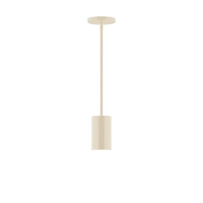 Axis Beam 6" Stem Hung Pendant Light in Cream