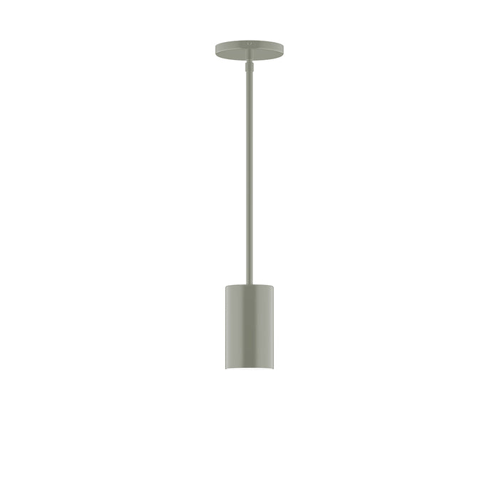 Beam 3.5" LED Stem Hung Pendant in Moss Green | Montclair Light Works