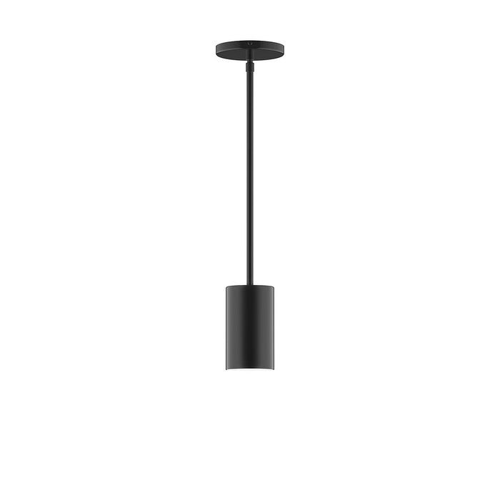 Axis Beam 6" Stem Hung Pendant Light in Black