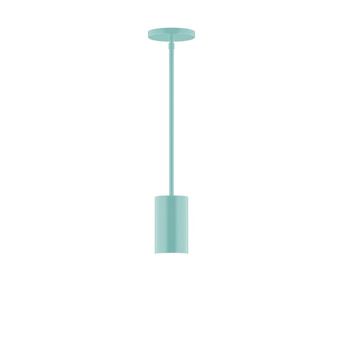 Axis Beam 6" Stem Hung Pendant Light in Sea Green