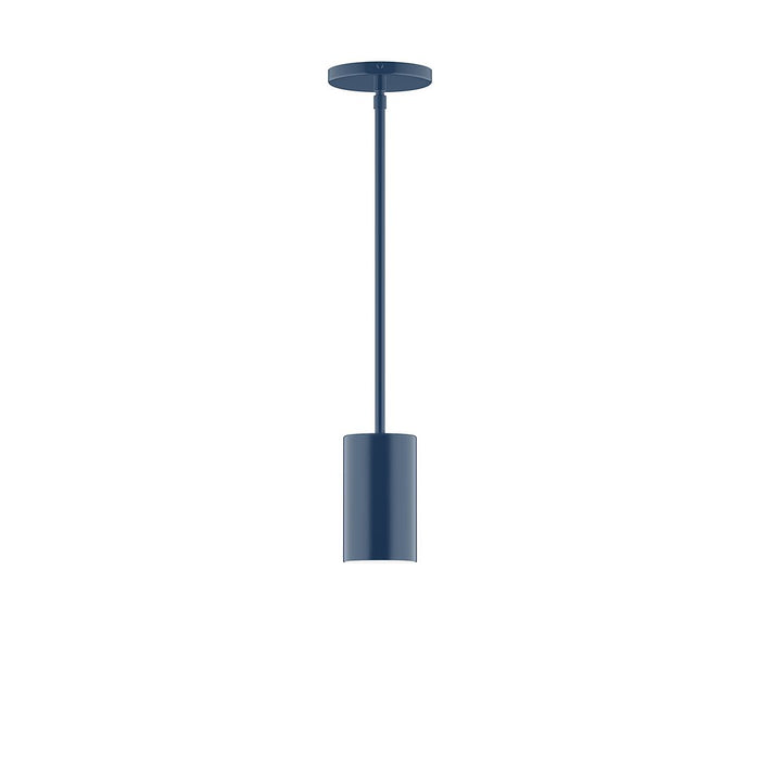 Axis Beam 6" LED Stem Hung Pendant Light in Navy