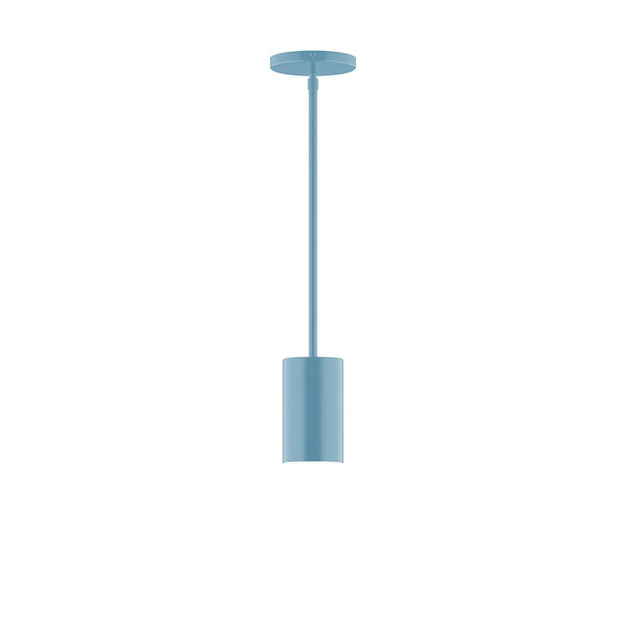 Axis Beam 6" LED Stem Hung Pendant Light in Light Blue