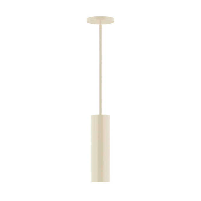 Axis Beam 12" Stem Hung Pendant Light in Cream