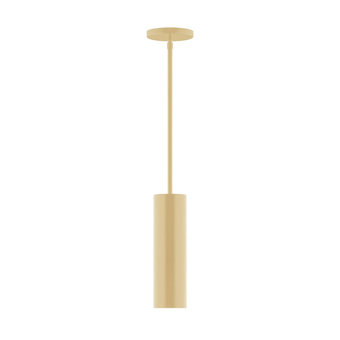 Axis Beam 12" LED Stem Hung Pendant Light in Ivory