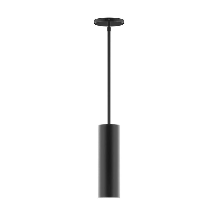 Axis Beam 12" Stem Hung Pendant Light in Black