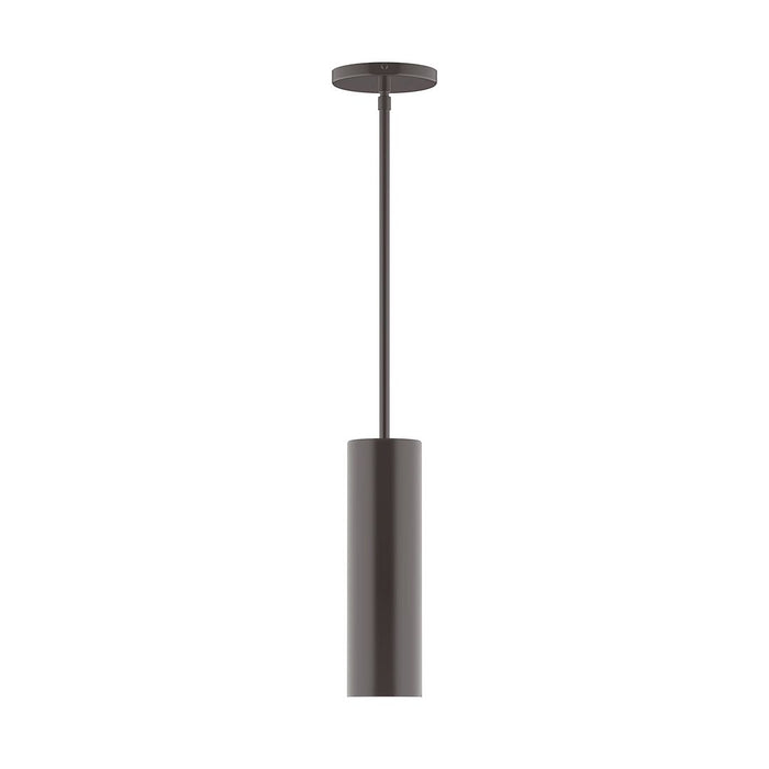 Axis Beam 12" LED Stem Hung Pendant Light in Architectural Bronze