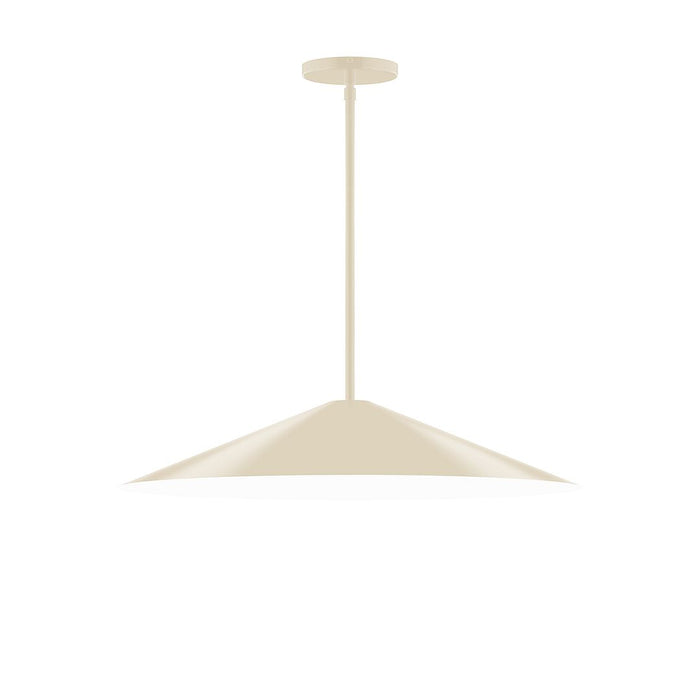 Axis Vessel 24" LED Stem Hung Pendant Light in Cream