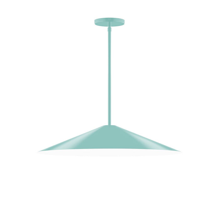 Axis Vessel 24" LED Stem Hung Pendant Light in Sea Green