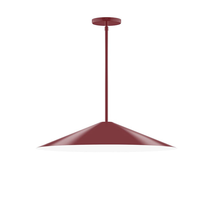 Axis Vessel 24" Stem Hung Pendant Light in Barn Red