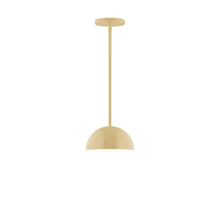 Axis Arcade 8" Stem Hung Pendant Light in Ivory