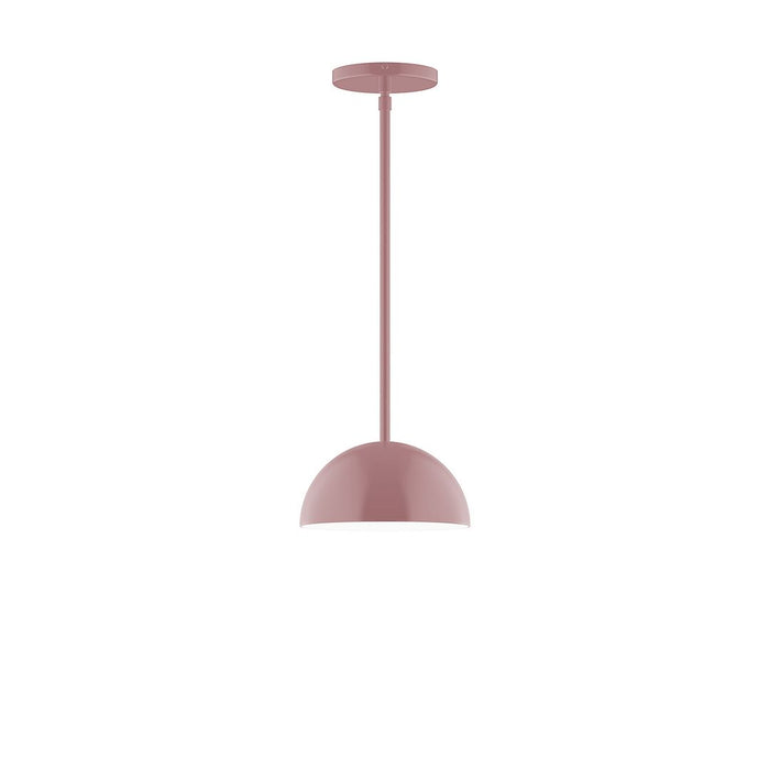 Axis Arcade 8" Stem Hung Pendant Light in Mauve