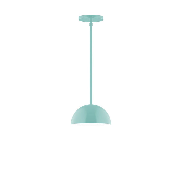 Axis Arcade 8" Stem Hung Pendant Light in Sea Green