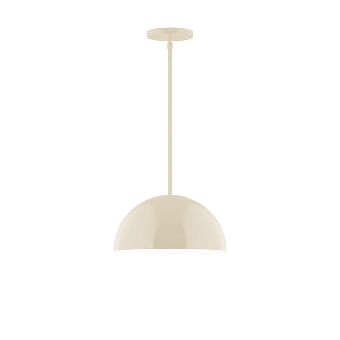 Axis Arcade 12" LED Stem Hung Pendant Light in Cream