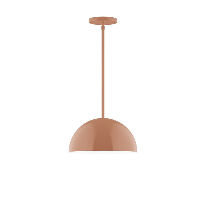 Axis Arcade 12" Stem Hung Pendant Light in Terracotta