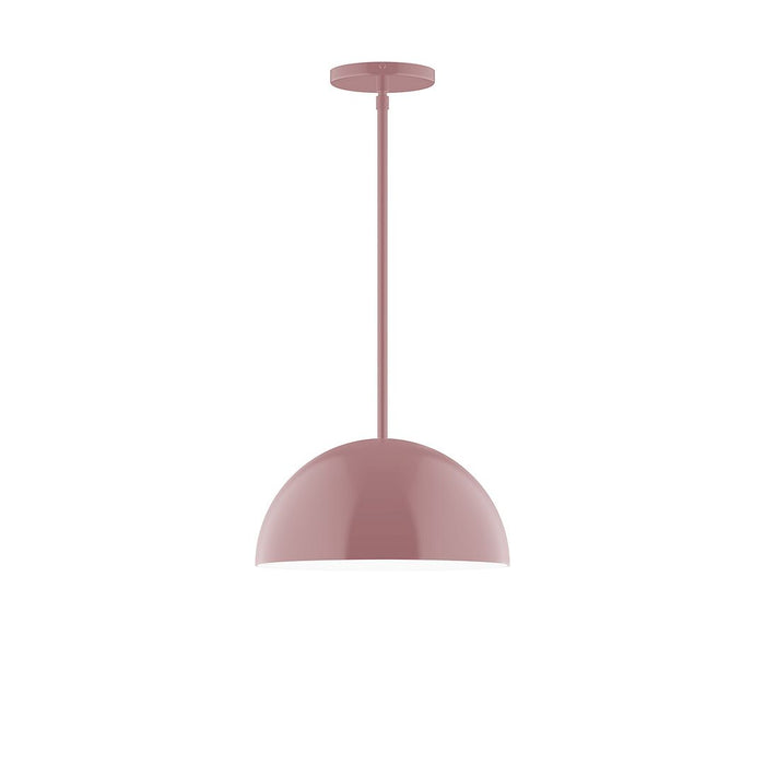 Axis Arcade 12" Stem Hung Pendant Light in Mauve