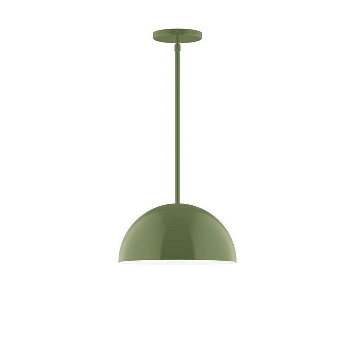 Axis Arcade 12" Stem Hung Pendant Light in Fern Green