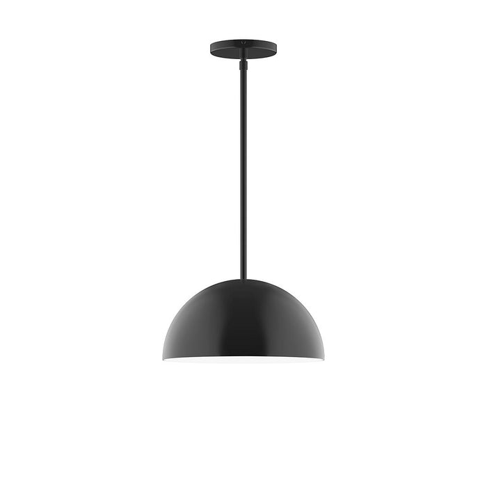 Axis Arcade 12" Stem Hung Pendant Light in Black