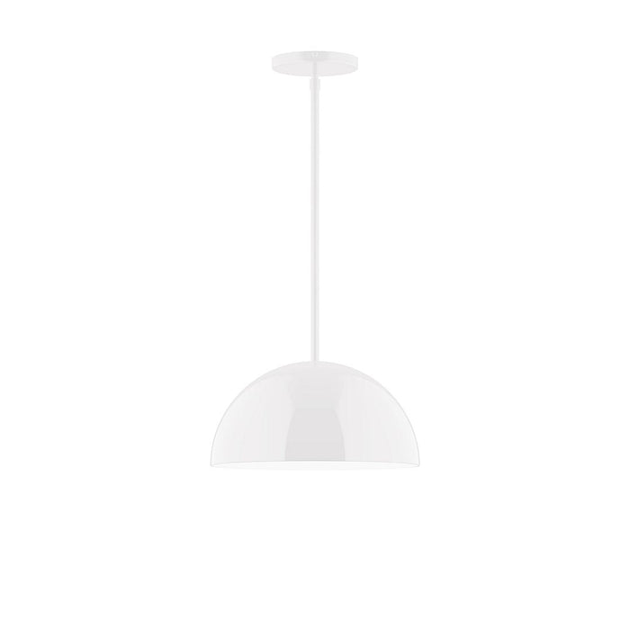 Axis Arcade 12" LED Stem Hung Pendant Light in White