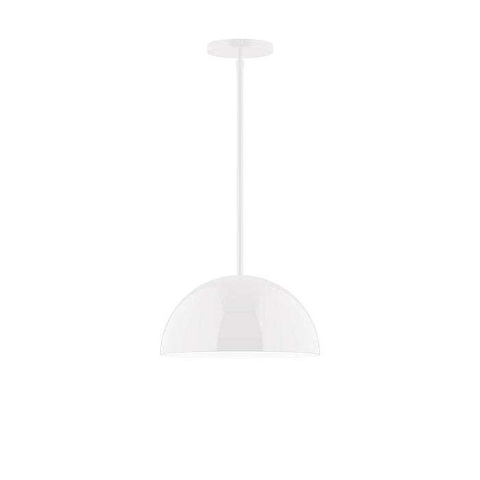 Axis Arcade 12" Stem Hung Pendant Light in White