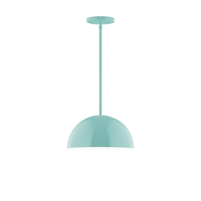 Axis Arcade 12" Stem Hung Pendant Light in Sea Green