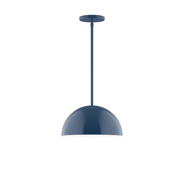 Axis Arcade 12" LED Stem Hung Pendant Light in Navy