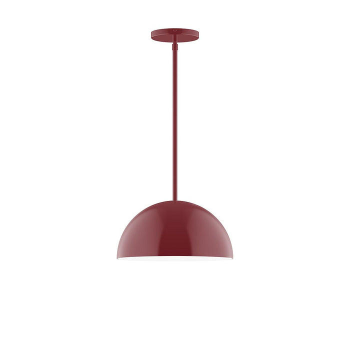 Axis Arcade 12" Stem Hung Pendant Light in Barn Red