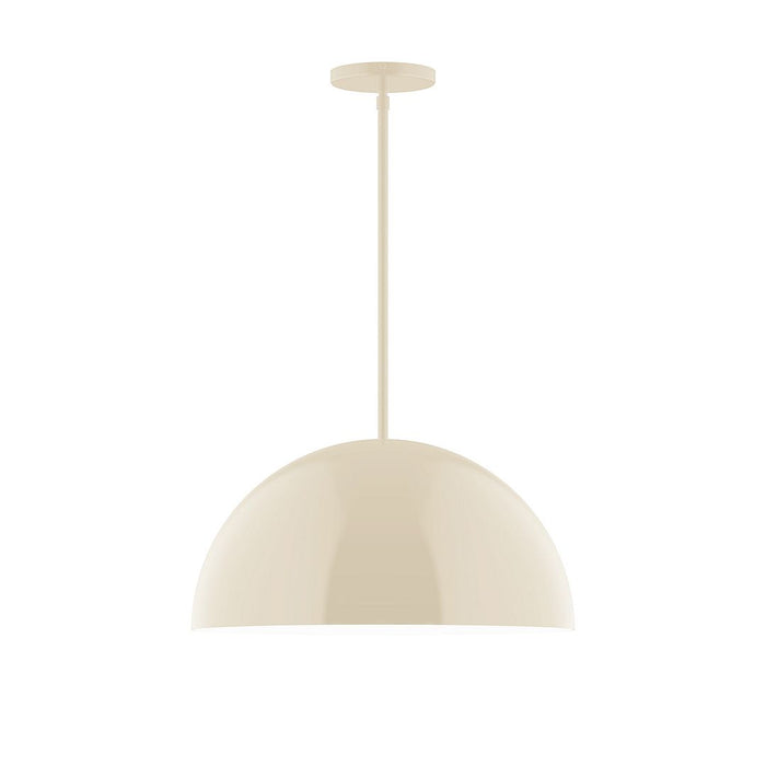 Axis Arcade 18" LED Stem Hung Pendant Light in Cream