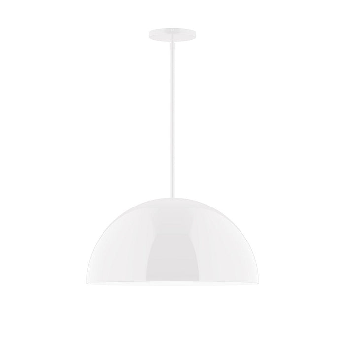 Axis Arcade 18" LED Stem Hung Pendant Light in White