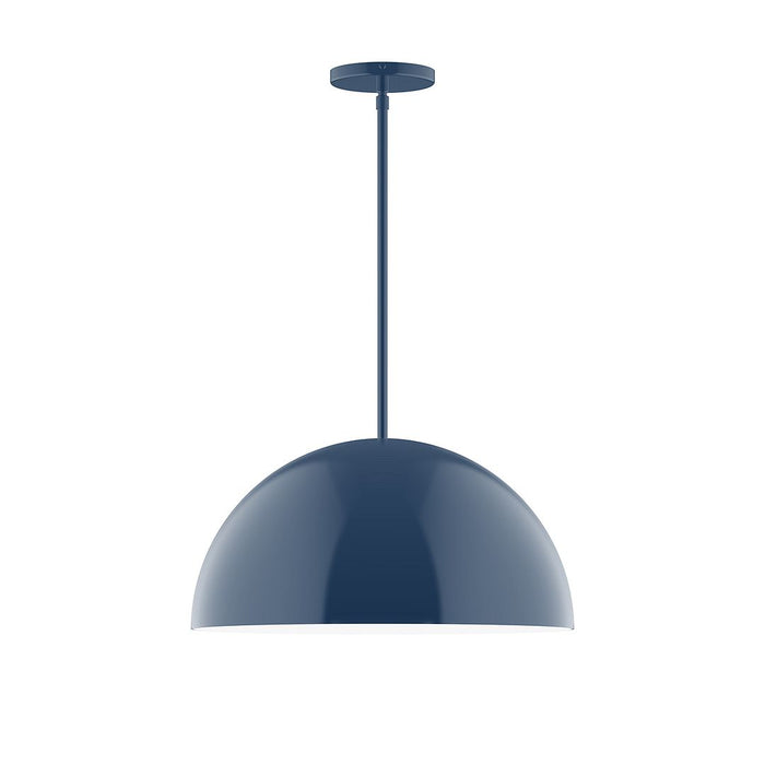 Axis Arcade 18" Stem Hung Pendant Light in Navy