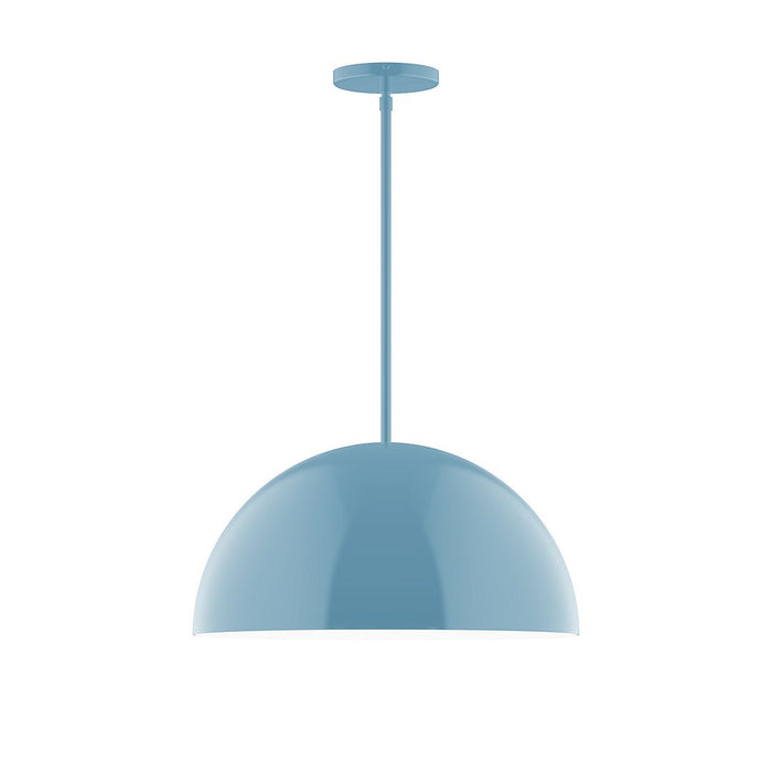 Axis Arcade 18" LED Stem Hung Pendant Light in Light Blue