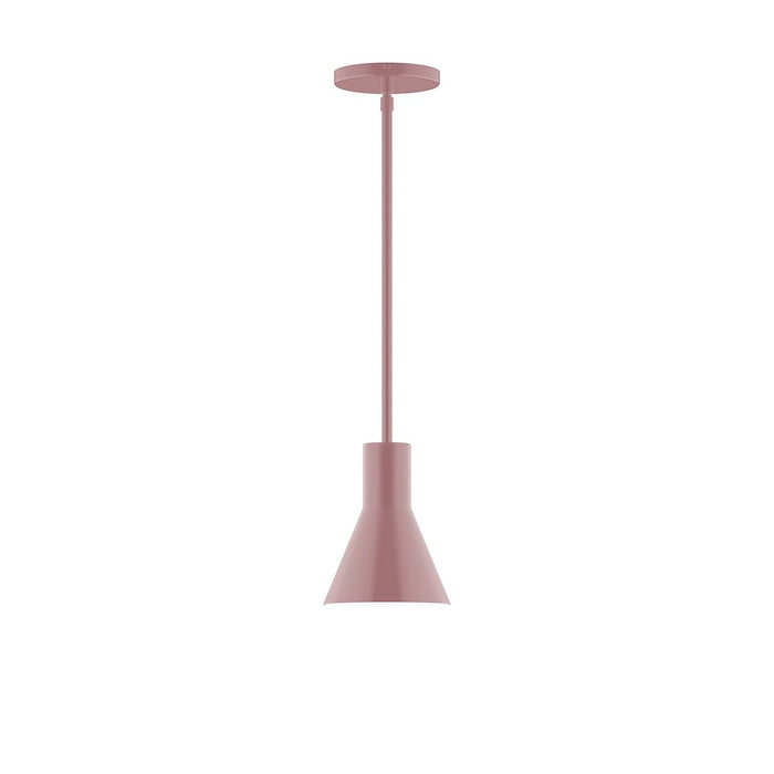 Axis Flare 6" LED Stem Hung Pendant Light in Mauve