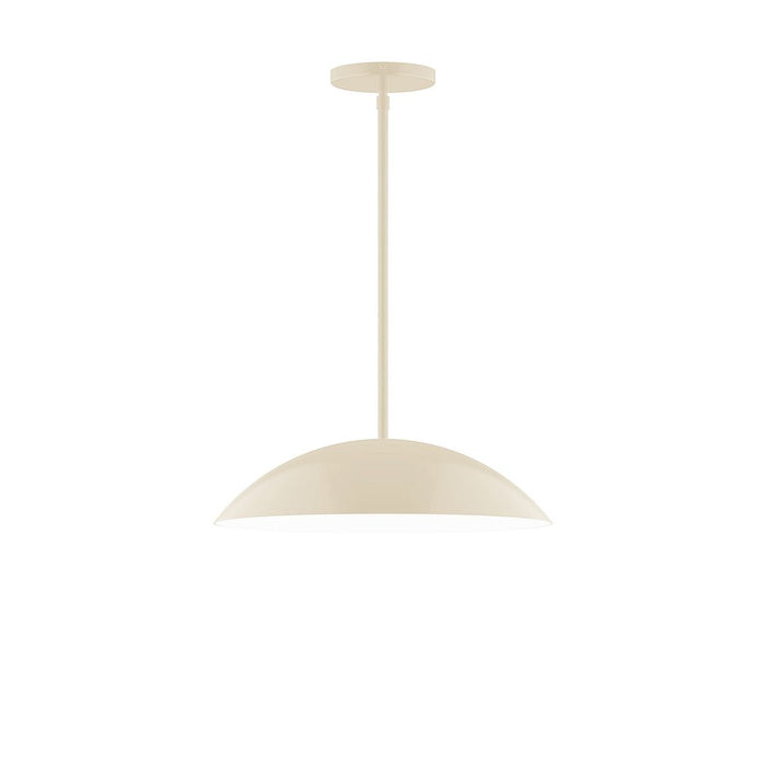 Axis Plateau 16" Stem Hung Pendant Light in Cream