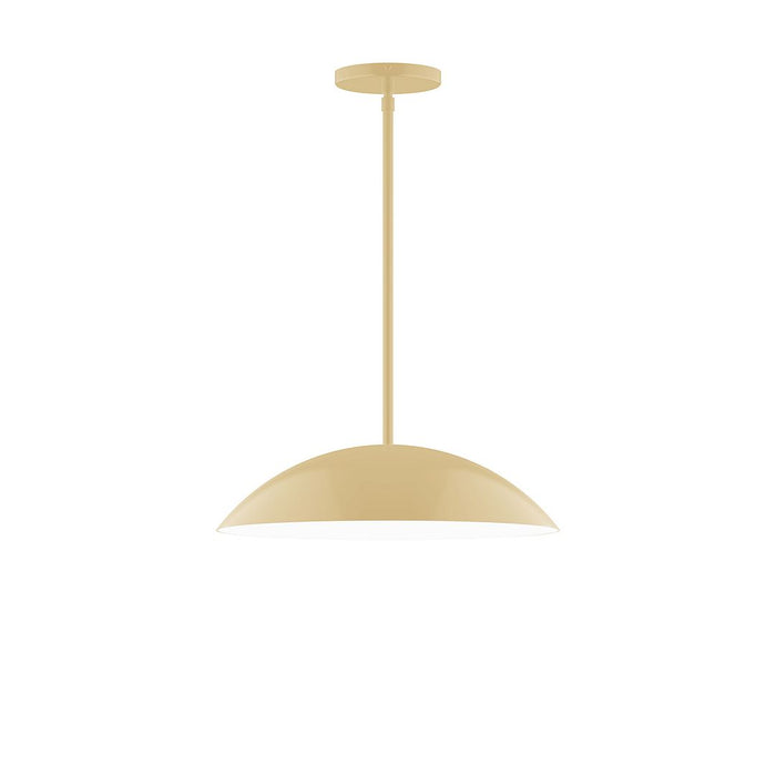 Axis Plateau 16" LED Stem Hung Pendant Light in Ivory