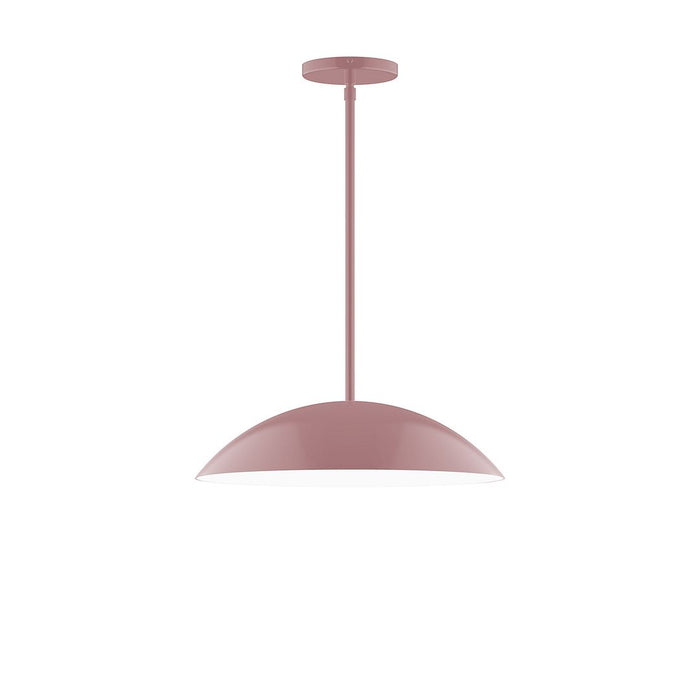 Axis Plateau 16" LED Stem Hung Pendant Light in Mauve