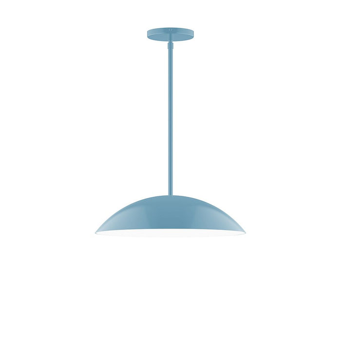 Axis Plateau 16" Stem Hung Pendant Light in Light Blue