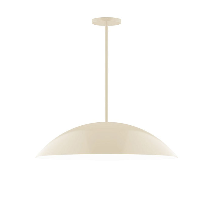 Axis Plateau 24" Stem Hung Pendant Light in Cream