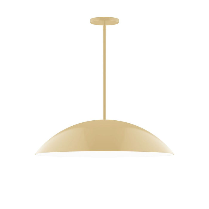 Axis Plateau 24" Stem Hung Pendant Light in Ivory