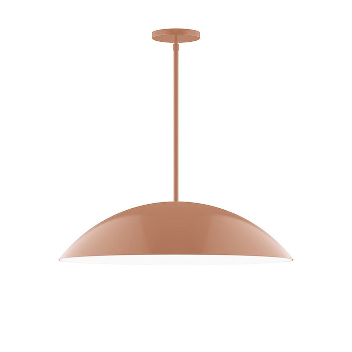 Axis Plateau 24" LED Stem Hung Pendant Light in Terracotta