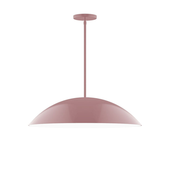 Axis Plateau 24" Stem Hung Pendant Light in Mauve