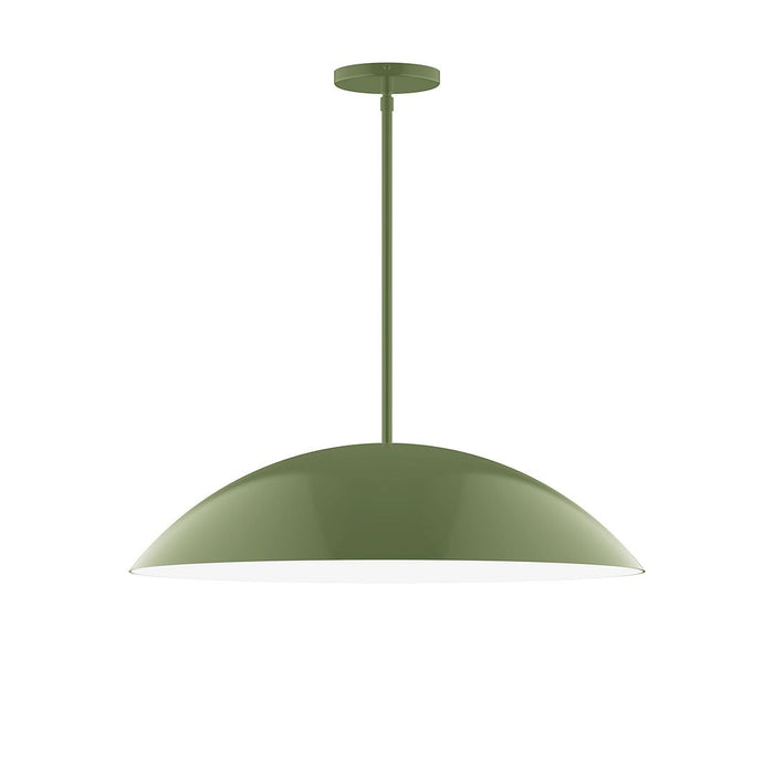 Axis Plateau 24" Stem Hung Pendant Light in Fern Green