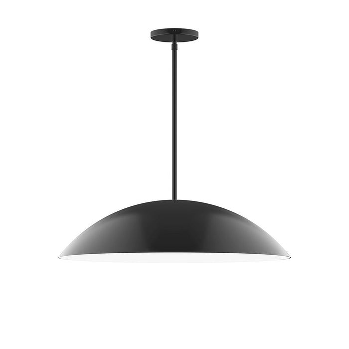 Axis Plateau 24" Stem Hung Pendant Light in Black