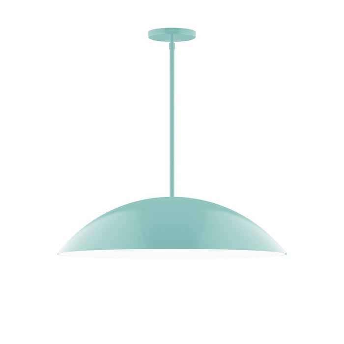 Axis Plateau 24" Stem Hung Pendant Light in Sea Green