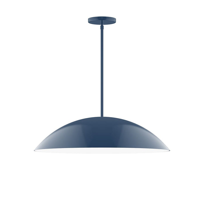 Axis Plateau 24" Stem Hung Pendant Light in Navy