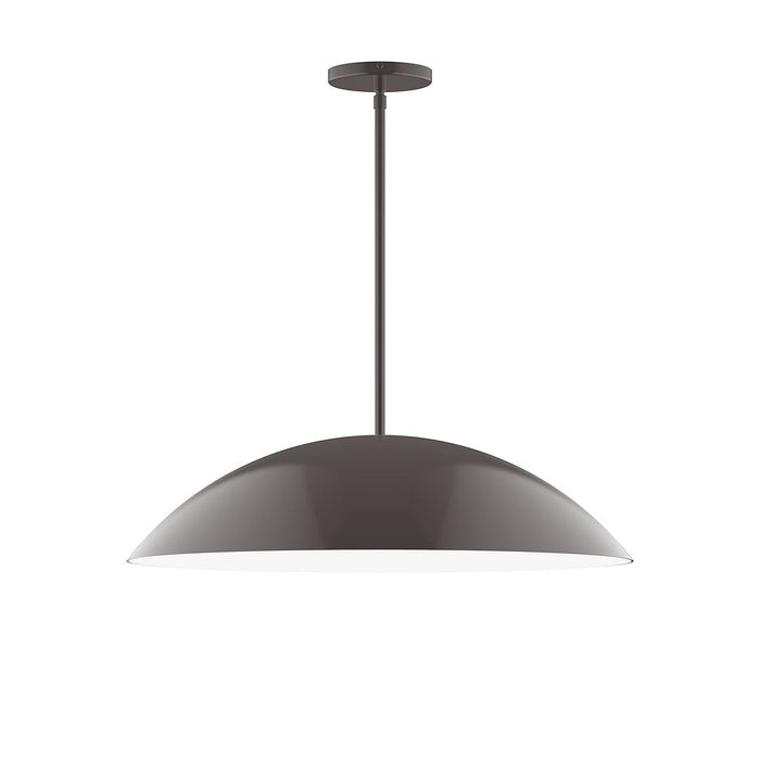 Axis Plateau 24" Stem Hung Pendant Light in Architectural Bronze