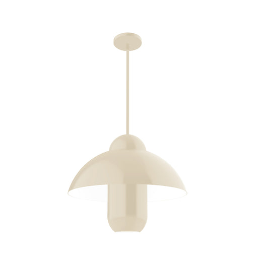 June Bug 18 inch Stem Hung Pendant in Cream | Montclair Light Works