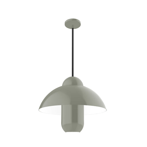 June Bug 18 inch Stem Hung Pendant in Moss Green | Montclair Light Works