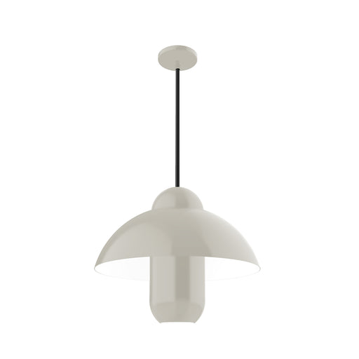 June Bug 18 inch Stem Hung Pendant in Silk Gray | Montclair Light Works