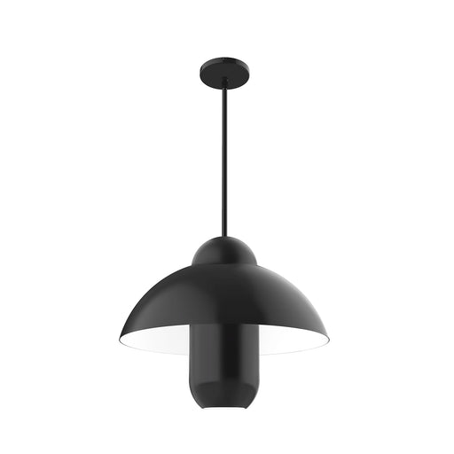 June Bug 18 inch Stem Hung Pendant in Black | Montclair Light Works